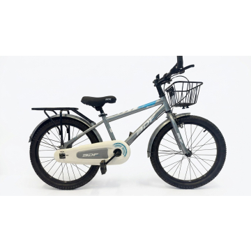 BDF 20" Silver White Kids Bicycle with Basket & Rear Carrier