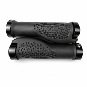High-Quality Black Lock-On Bicycle Handlebar Grips – Anti-Slip Ergonomic Design