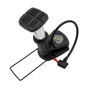 Compact Mini Foot Pump With Meter– Portable & High-Pressure Air Pump for Bicycles