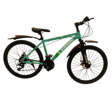 LEISA 26” Sea Green & White Front Suspension Fork – Stylish Shock Absorbe