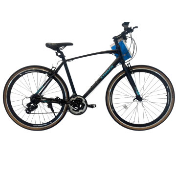 Trinx Free 1.0 Hybrid Bicycle – Black Teal Green