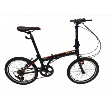 Trinx LIFE 1.5 Folding Bicycle – Black & Red