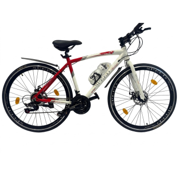 Speed 115 Hybrid Bicycle 700C &ndash; White & Red