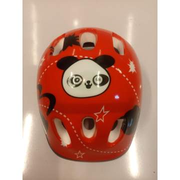 Panda Kids Helmet – Red & White Adventure Edition