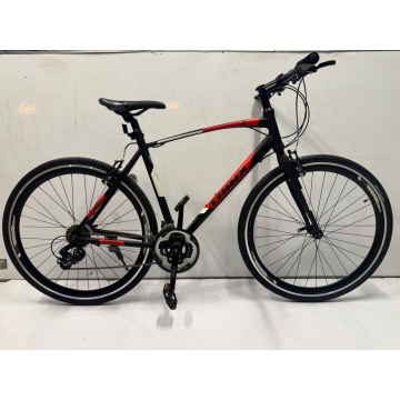 Trinx Free 1.4 Matt Black Red Hybrid Bicycle
