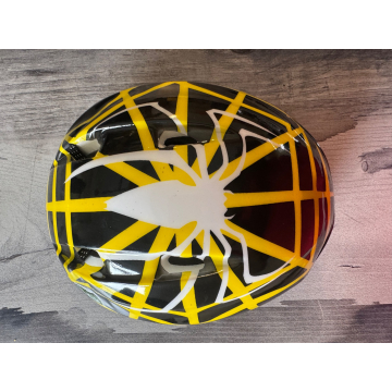 Kids Spiderman Helmet – Black Yellow | Safety & Style for Young Riders
